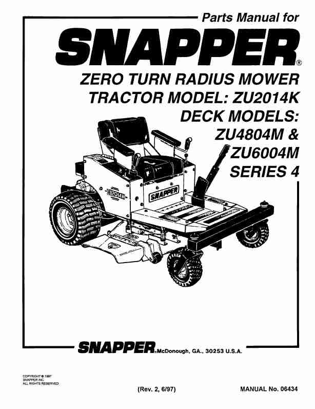 Snapper Lawn Mower ZU2014K-page_pdf